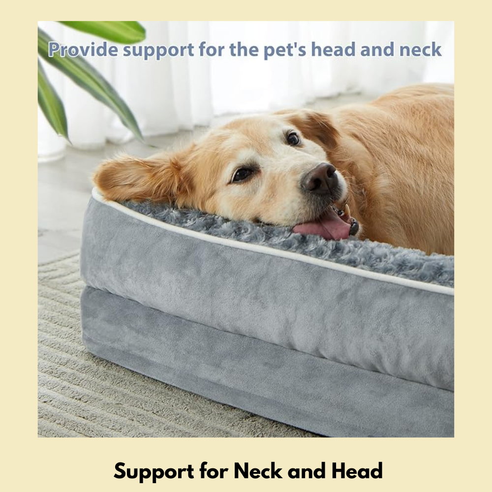 Orthopedic Dog Beds for Large Dogs-Waterproof Sofa Dog Bed with Removable Washable Cover