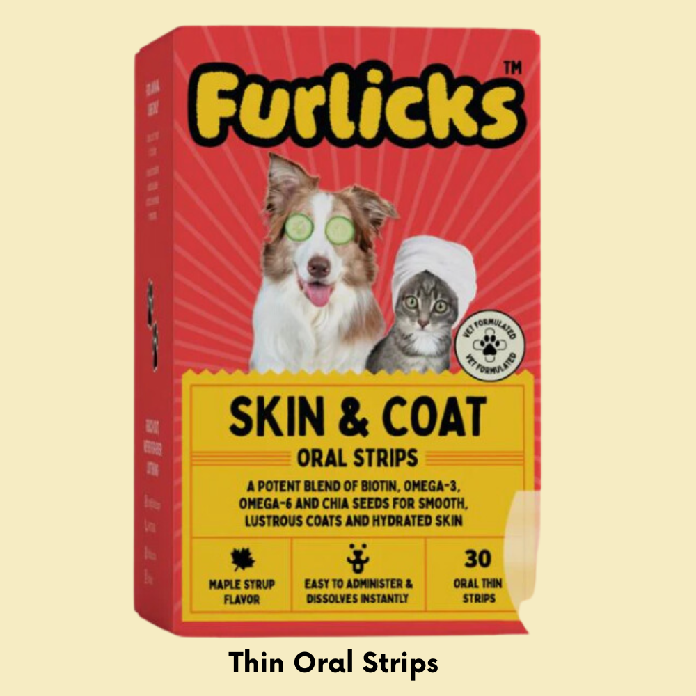 FURLICKS Skin & Coat Supplements - Oral Strips