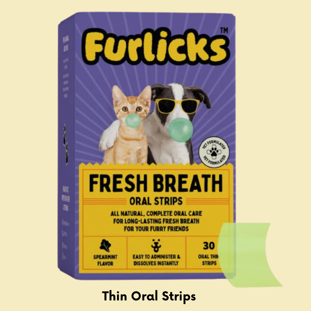 FURLICKS Fresh Breath Supplements - Oral Strips