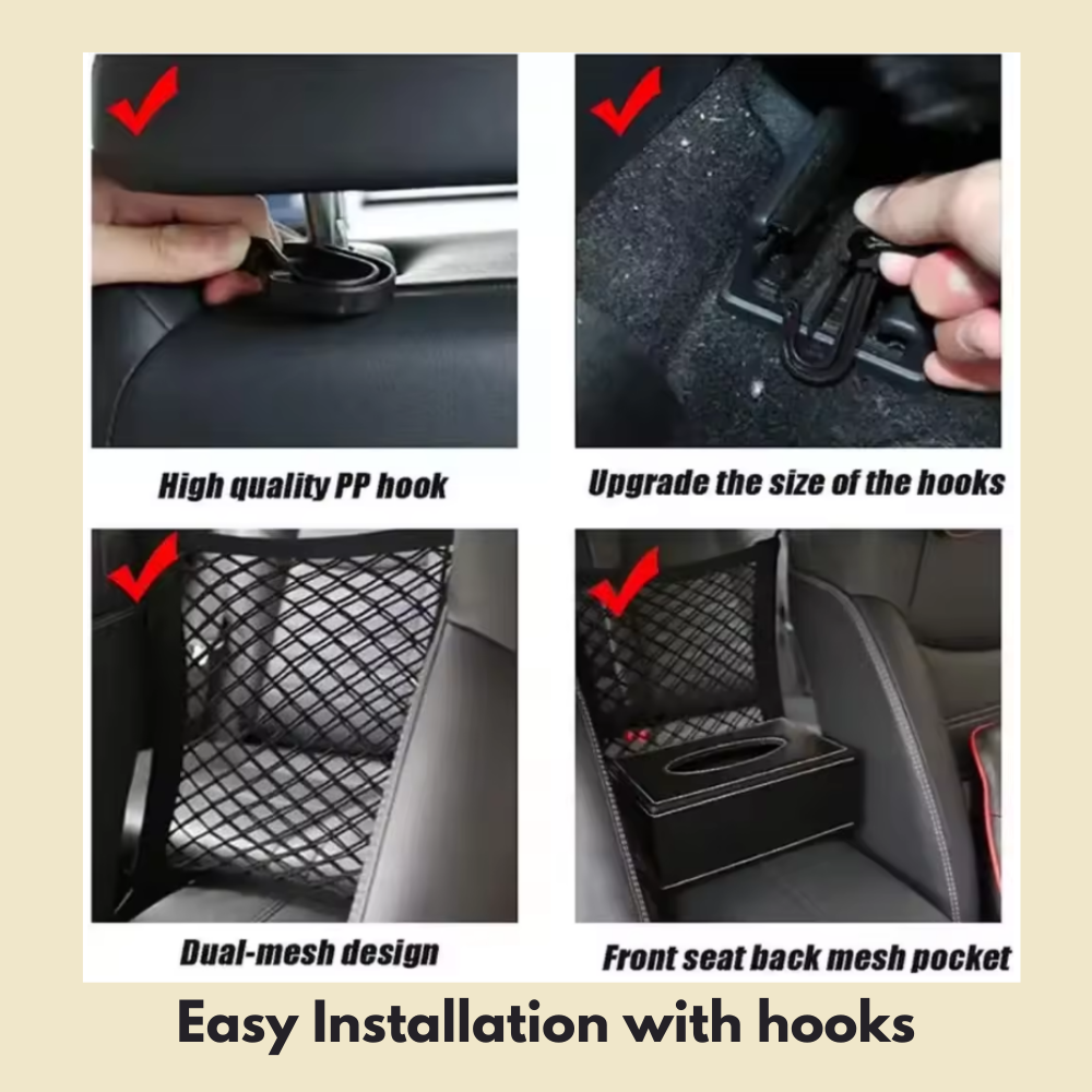 RideSafe Pet Barrier | Safety Protector Mesh Net