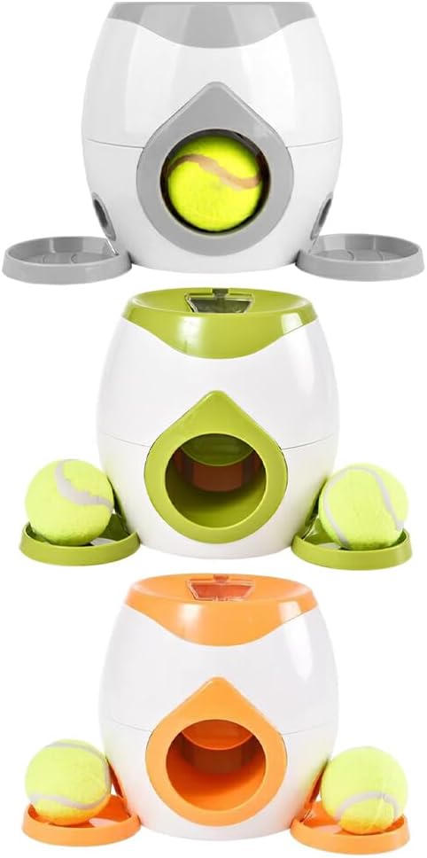 Interactive Dog Treat Dispenser | Tennis Ball Launcher