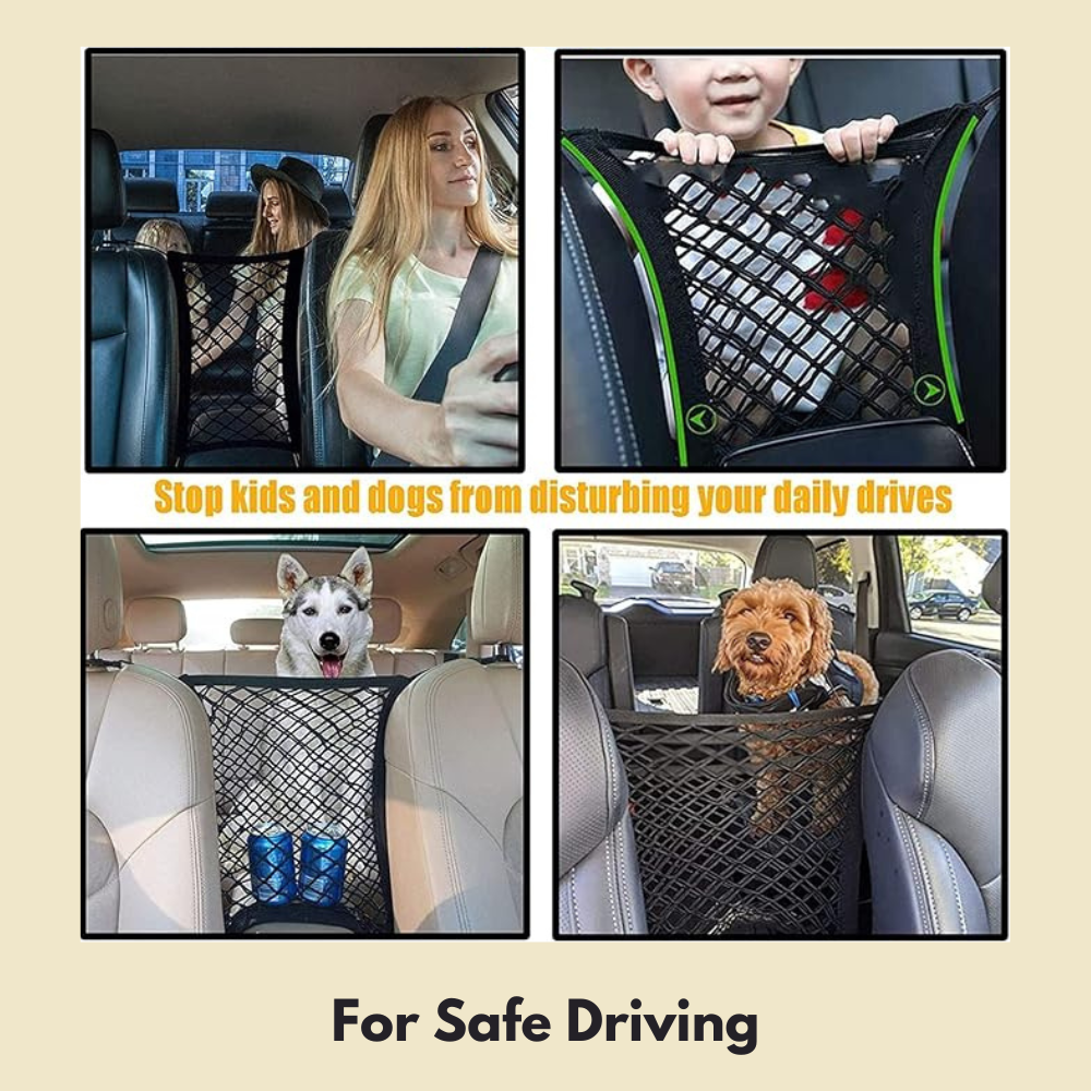 RideSafe Pet Barrier | Safety Protector Mesh Net