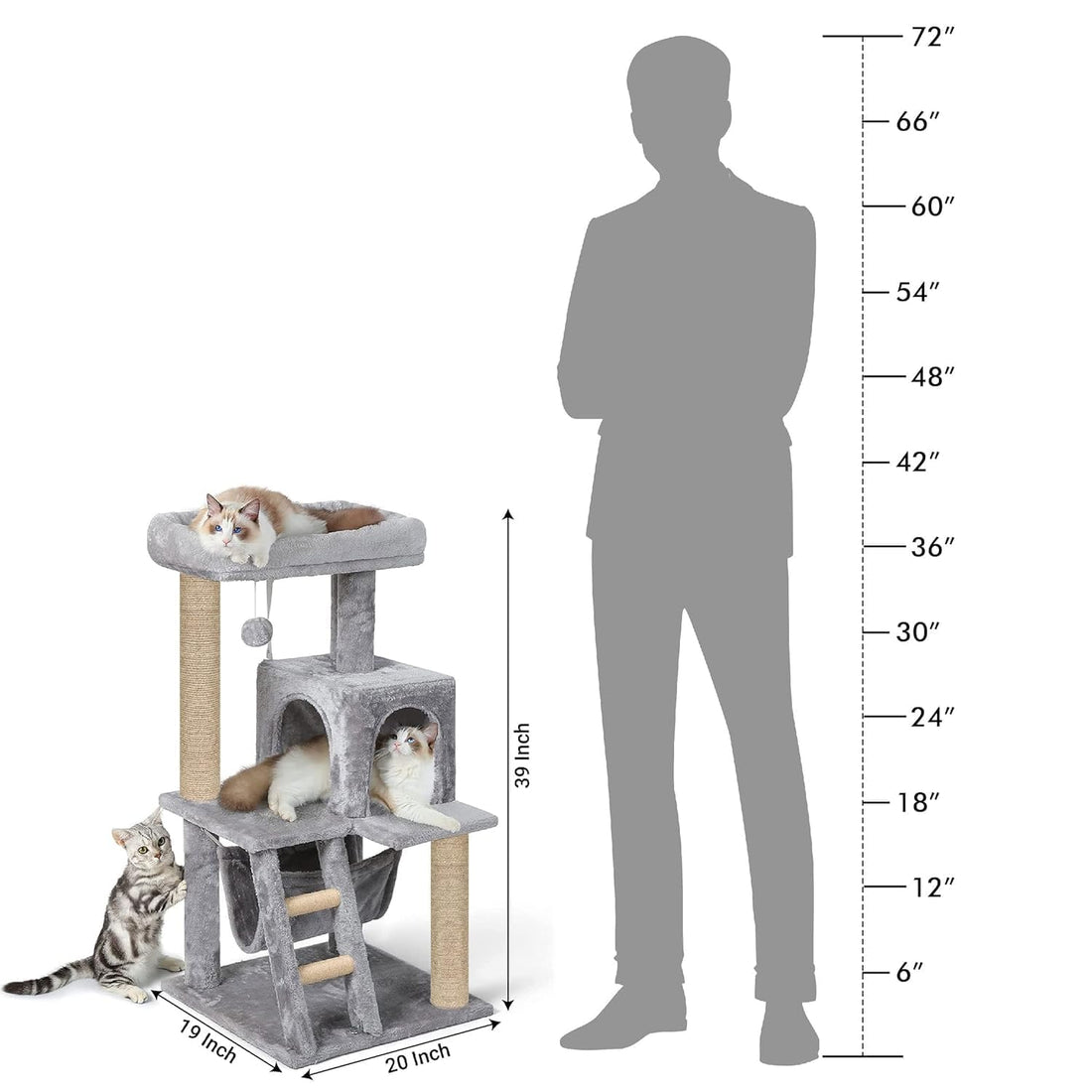 Cat Tree Tower | Play Scratching Post