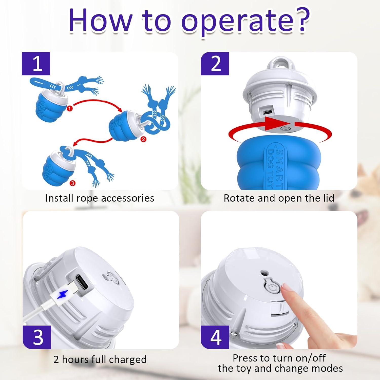 Motion Activated Squeaky Toy