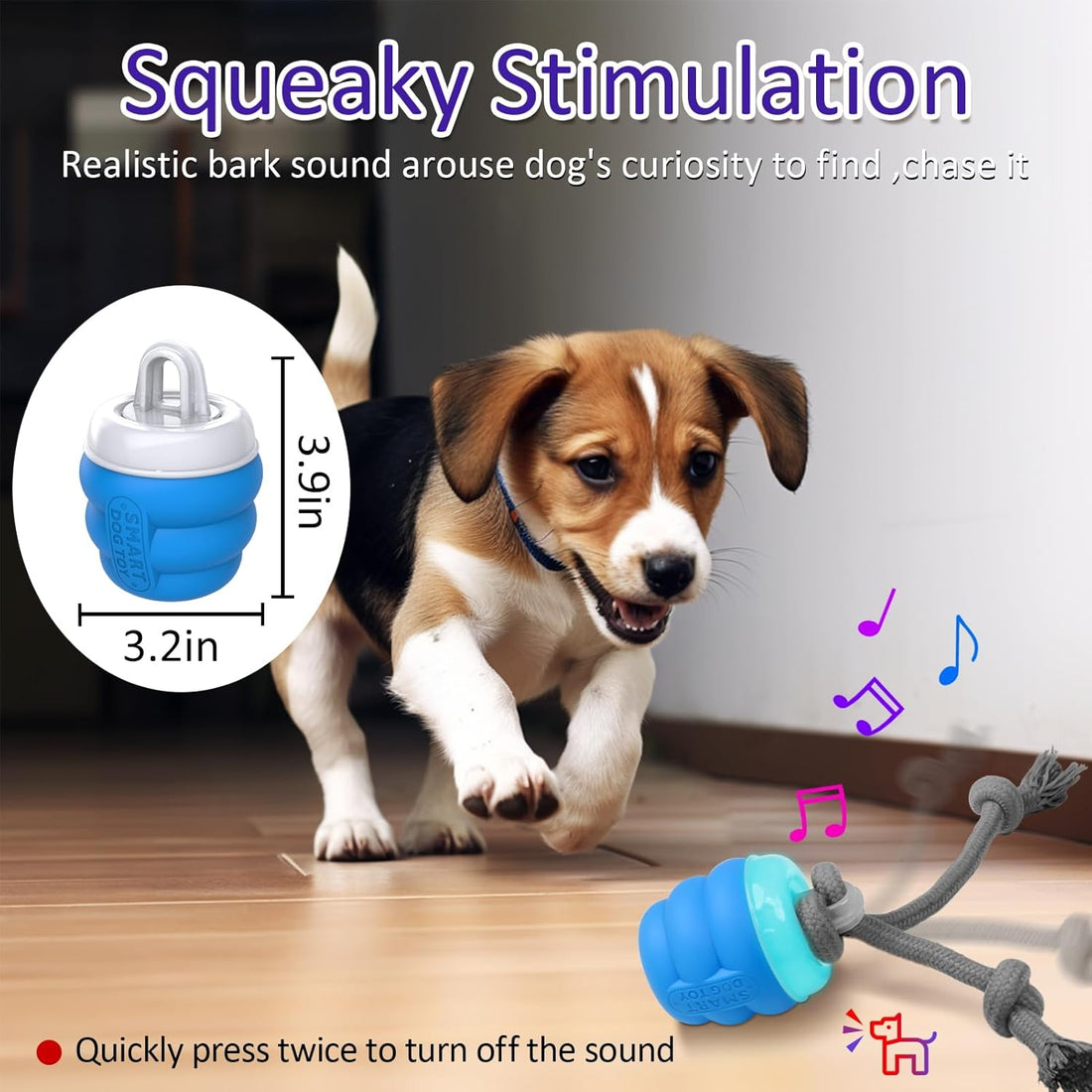 Motion Activated Squeaky Dog Toy