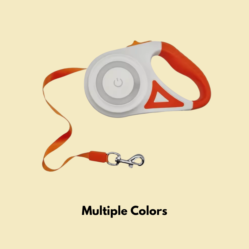 LED Luminous Automatic Retractable Leash for Dogs