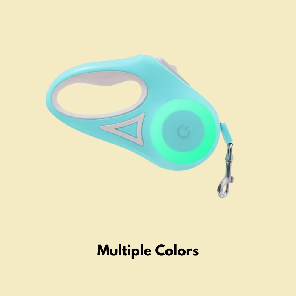 LED Luminous Automatic Retractable Leash for Dogs