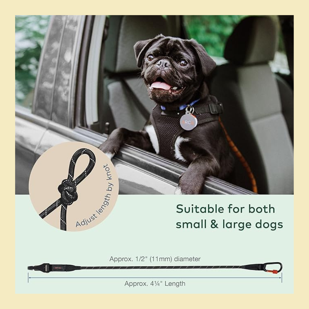 Adjustable Denim Dog Car Seat Safety Belt