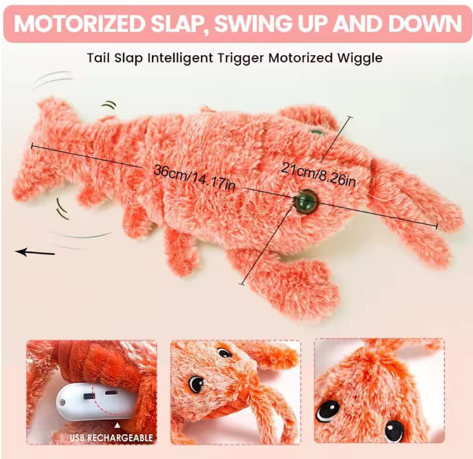 Electric Lobster  Dog Toy- USB Rechargeable