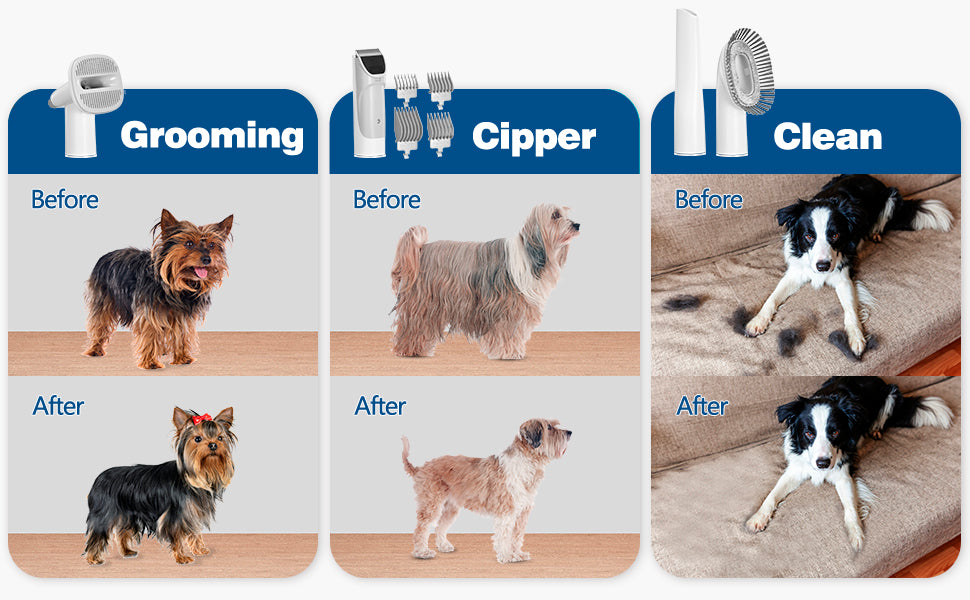 Dog and Cat Hair Vacuum with 2.3L Capacity Larger Pet Hair Dust Cup